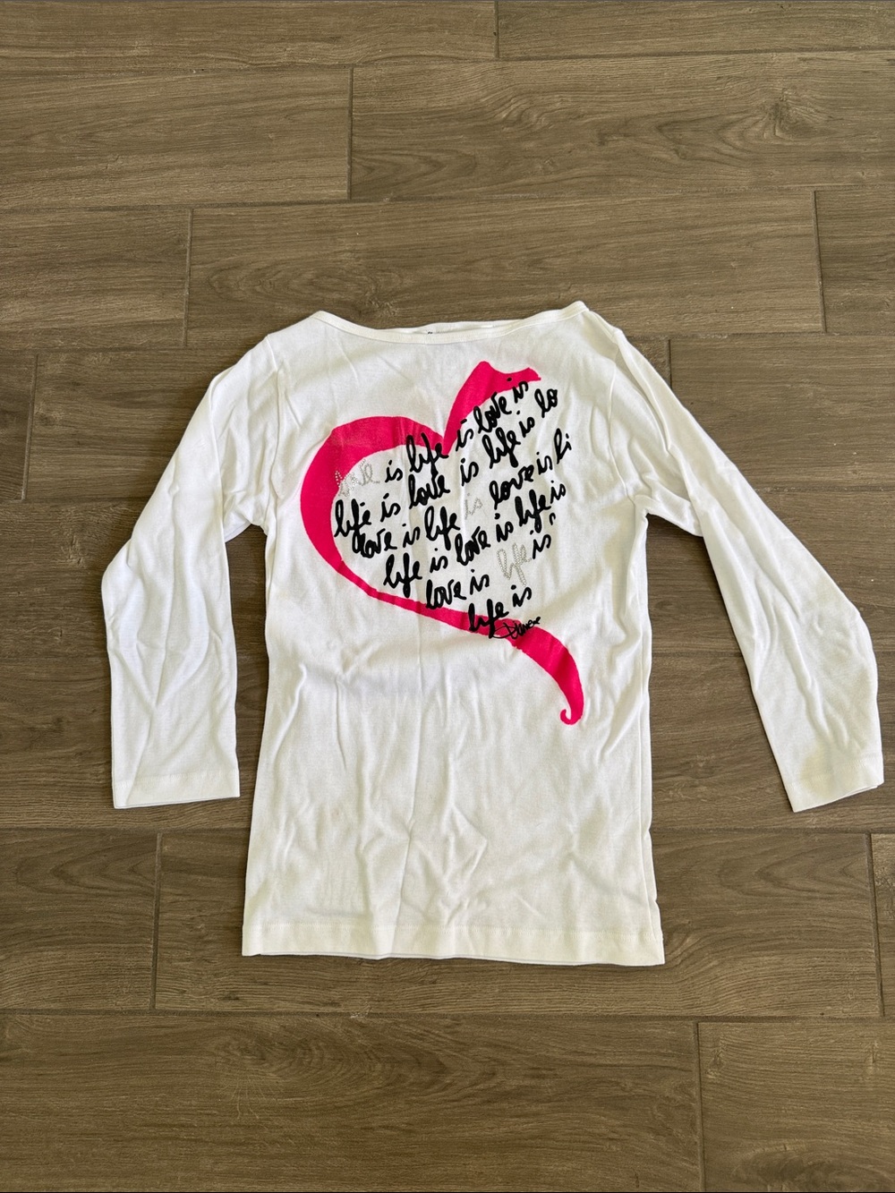 Diane von Furstenberg Key to the Cure 3/4 Sleeve Shirt, Women’s XL